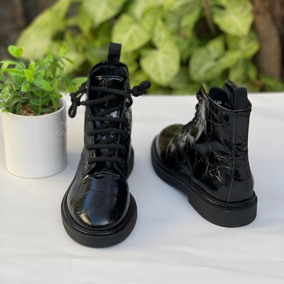 AGL Moreen lace-up boots black leather size 37.5 / 7.5 New - Picture 10 of 12